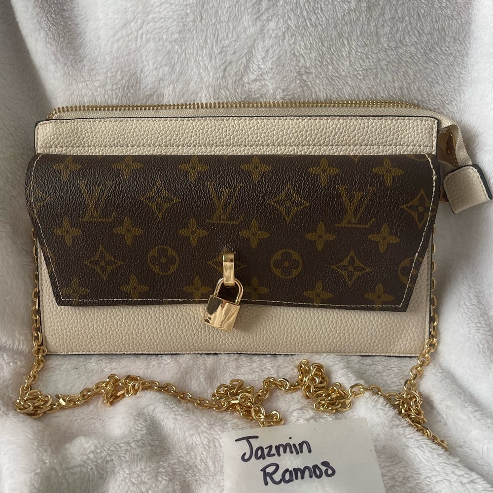 Upcycled Louis Vuitton crossbody bag